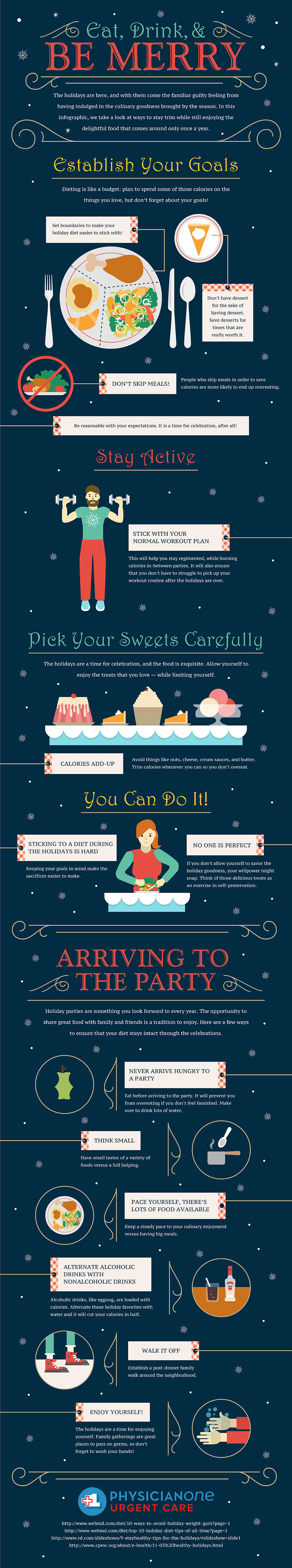 Eat, Drink & Be Merry – Holiday Health Infographic